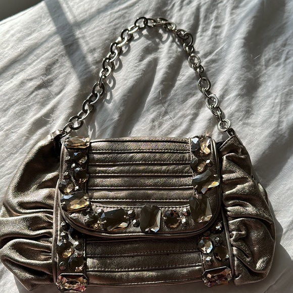 BCBG Max Azria ladies bag - bronze / silver / gold tones - Picture 3 of 6